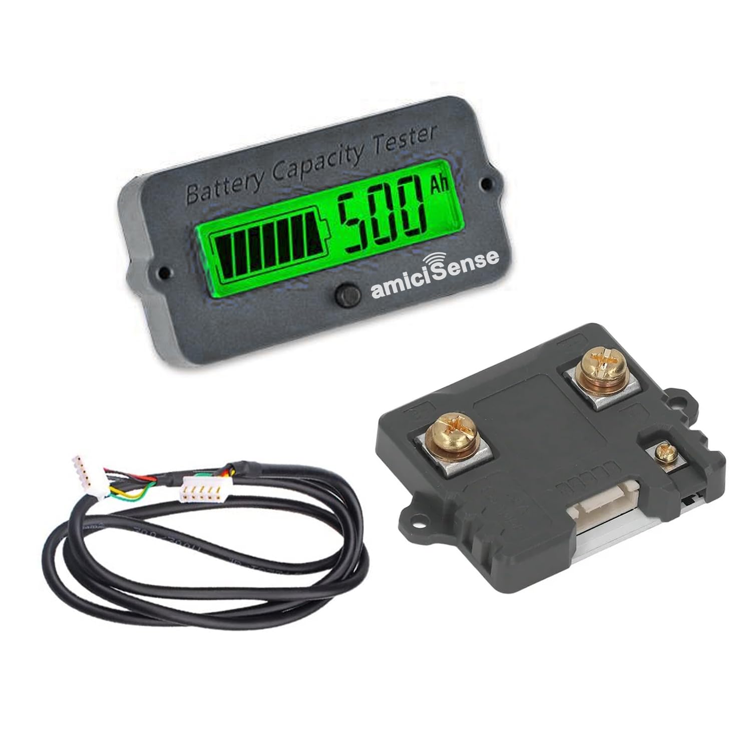 Coulometer 8V~80V, 50A True Battery Capacity Indicator Voltage Tester For Li-Ion, Life-Po And Lead Acid Battery