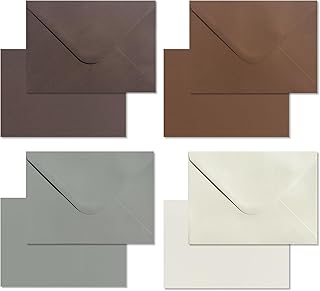 50 Pack Blank cards and envelopes,A7Self-Adhesive Envelopes with aesthet...