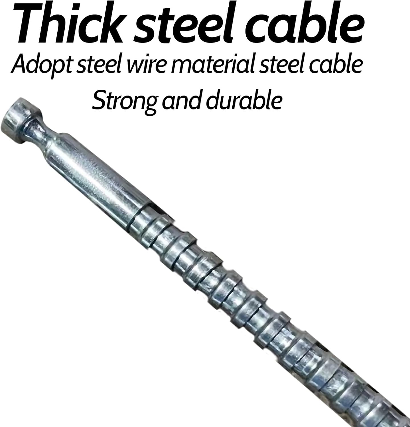 Rhinenet(ラインネット) ケーブルロック 鍵2個付き - 15インチのキー付きケーブルロック 高耐久 自転車ロック オートバ