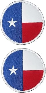 JAVD 2Pack Texas Flag Patch Texas States Flags Patchs USA State Flag Patch Texas, for Hats, Tactical Bags, Jackets, Clothes Patchs Team Military Patch
