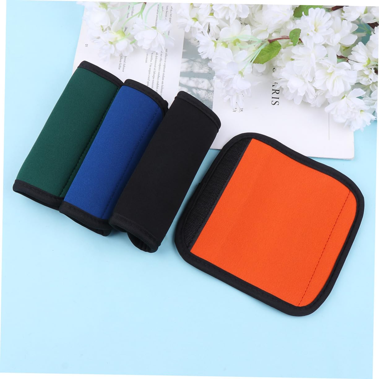 Didiseaon 12piezas Fundas De Neopreno para Asas De Equipaje Cubiertas para Maletas Trolley Accesorios De Viaje Prácticos y Coloridos