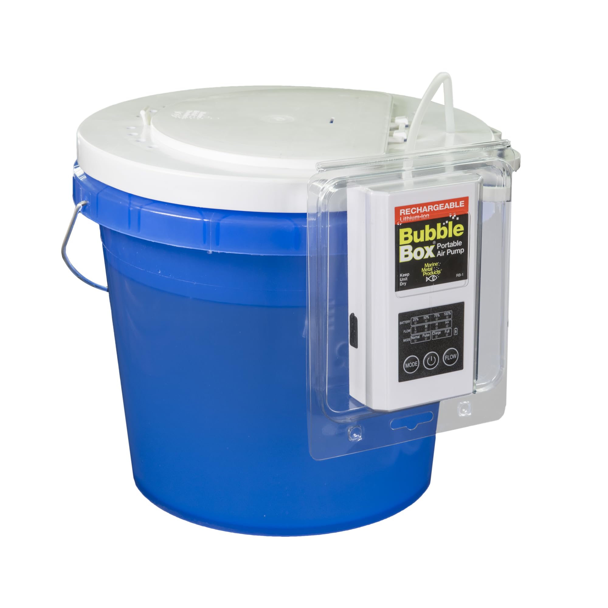Marine Metal RB-1 Rechargeable Bubble Box Live Bait Aerator, Water Resistant Air Pump, Portable : Sports & Outdoors