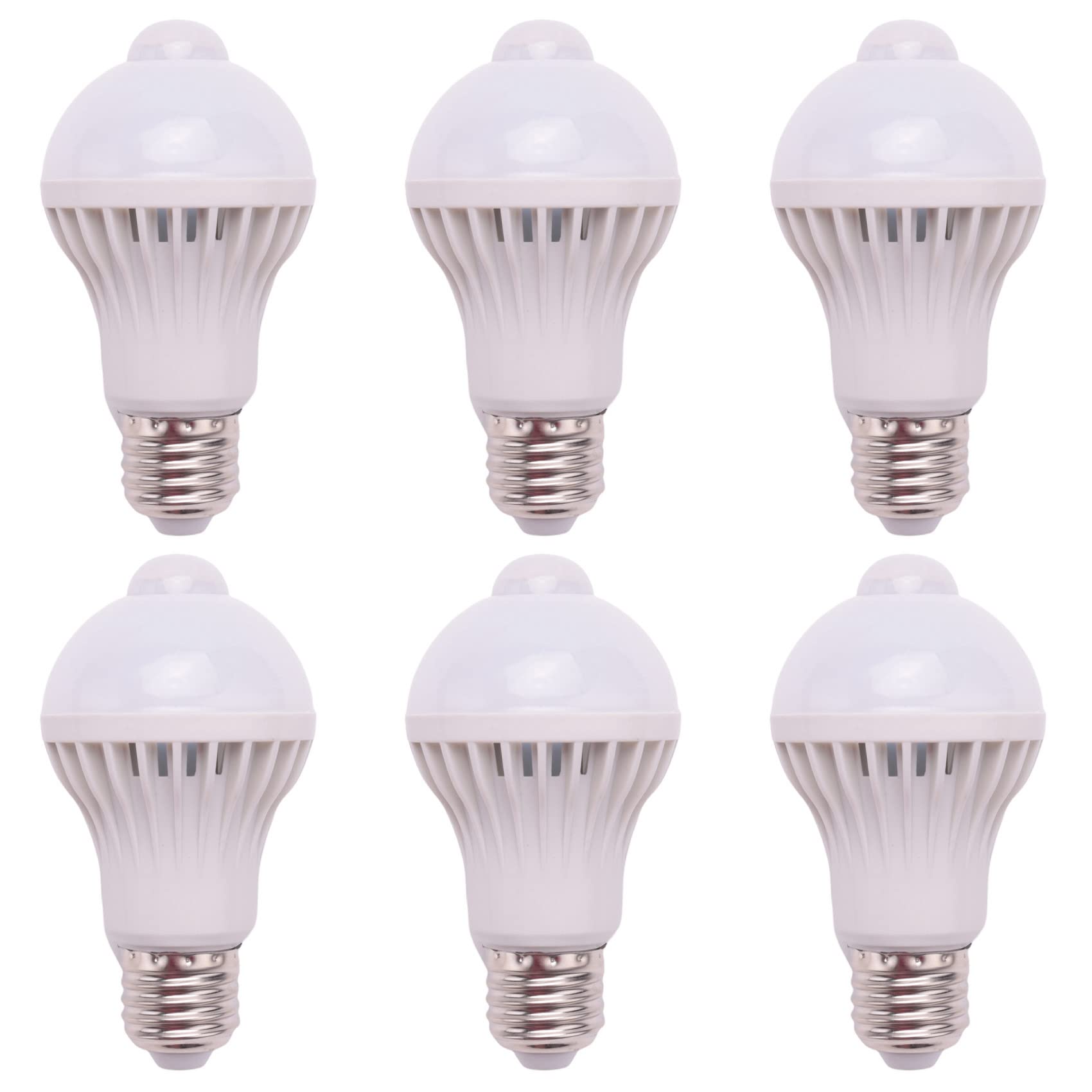 rieder 6X E27 Bombilla de Luz Led Luz del Sensor de Movimiento Lámpara de Sensor de Movimiento Led Pir Lámpara Luz 5W