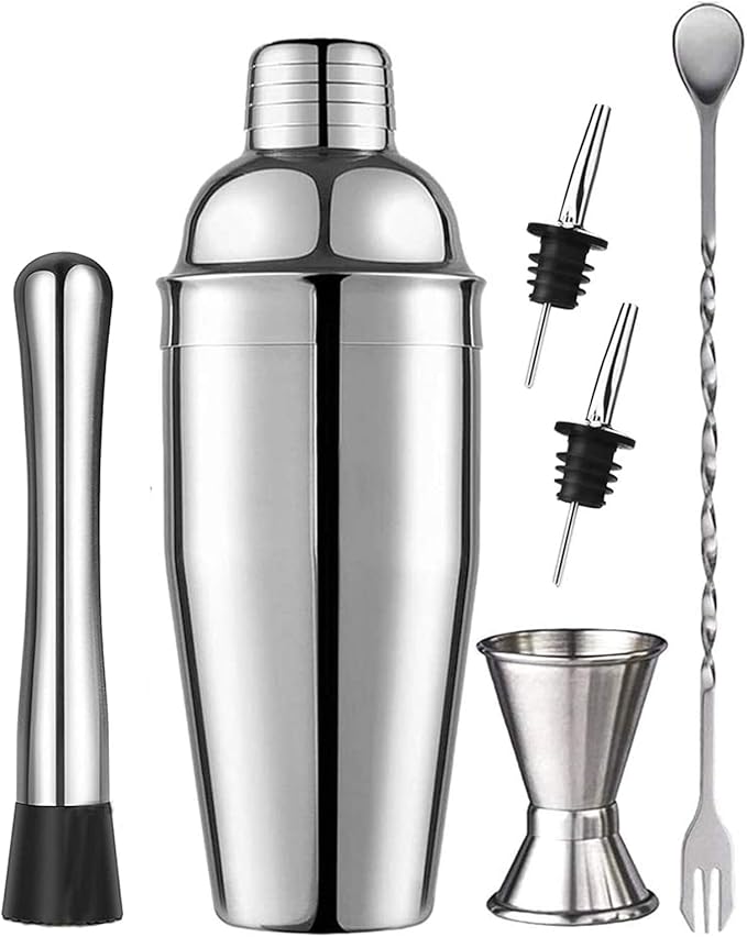 Cocktail Shaker Set Bartender Kit, 25oz Drink Martini Mixer