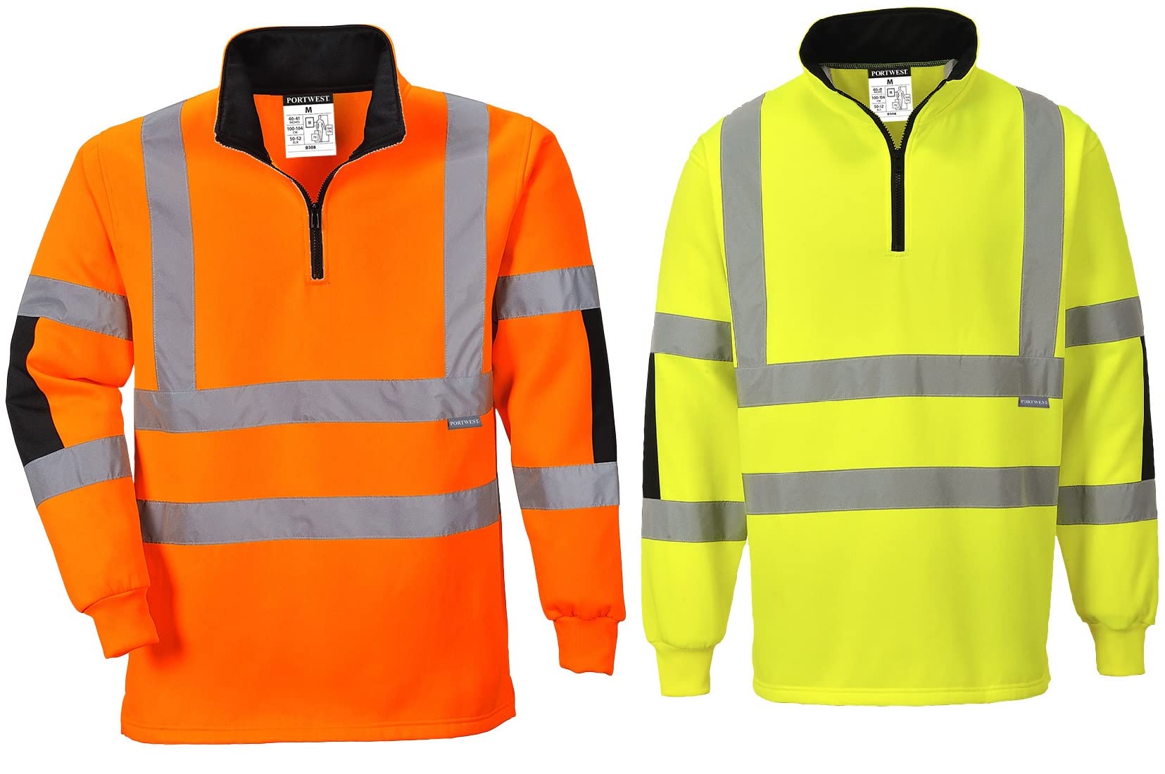 Image secondaire de Portwest B308 Maillot de Rugby Xenon de Travail Haute Visibilité Orange, 4X-Grand