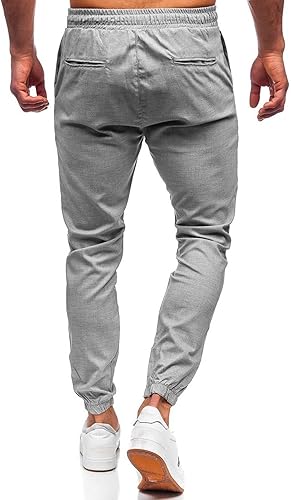 Miniatura 3 de Graywhsky Jogging Loose Casual Fitness Trousers Matching Mens Fashion Rope Sports Tie Color Mens Pants and Pants Men