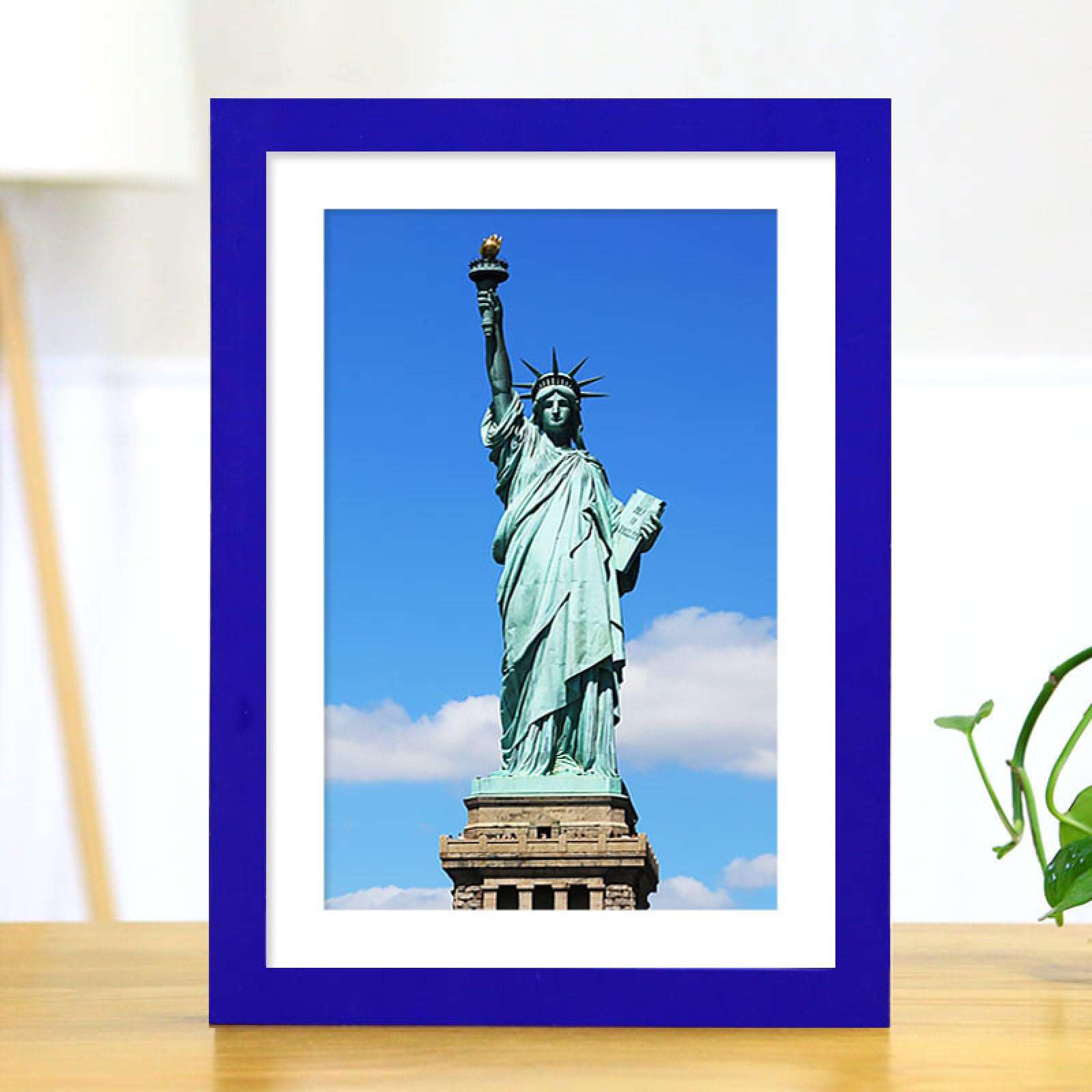 Marcos de Foto Pared Colgante de Madera Maciza Violeta Puede Poner 20,3 × 40,6cm