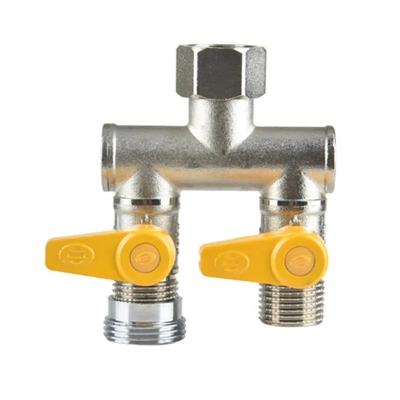 Washing Machine Faucet one Inlet Two Outlet Splitter Two-Way Three-Way Four-Way Valve DN15 DN20 Adapter(8)