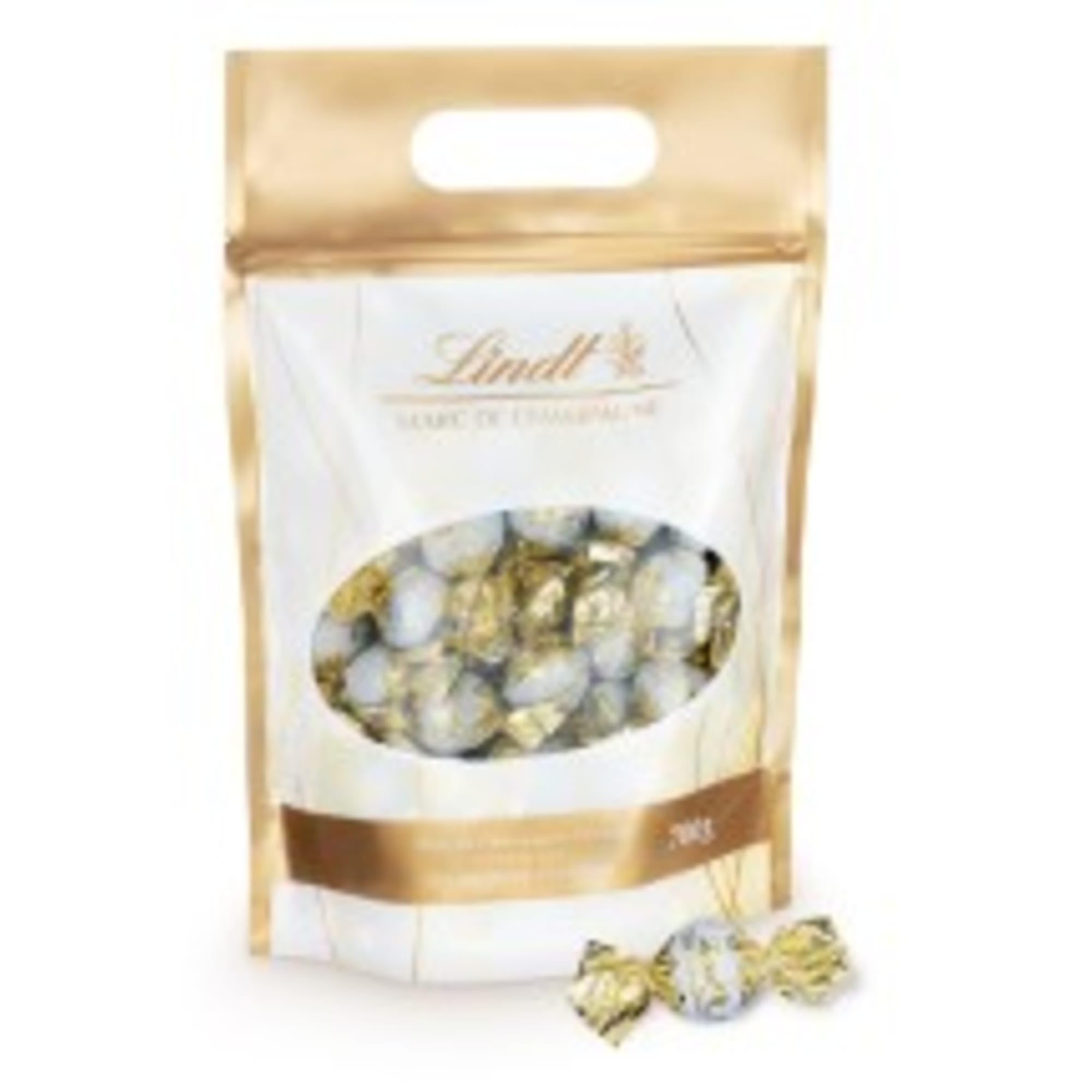 Lindt Schokolade Marc de Champagne Kugeln | 700 g | Ca. 56 Vollmilch-Schokoladen mit erlesener Füllung , alkoholhaltig | Großpackung | Pralinengeschenk | Schokoladengeschenk