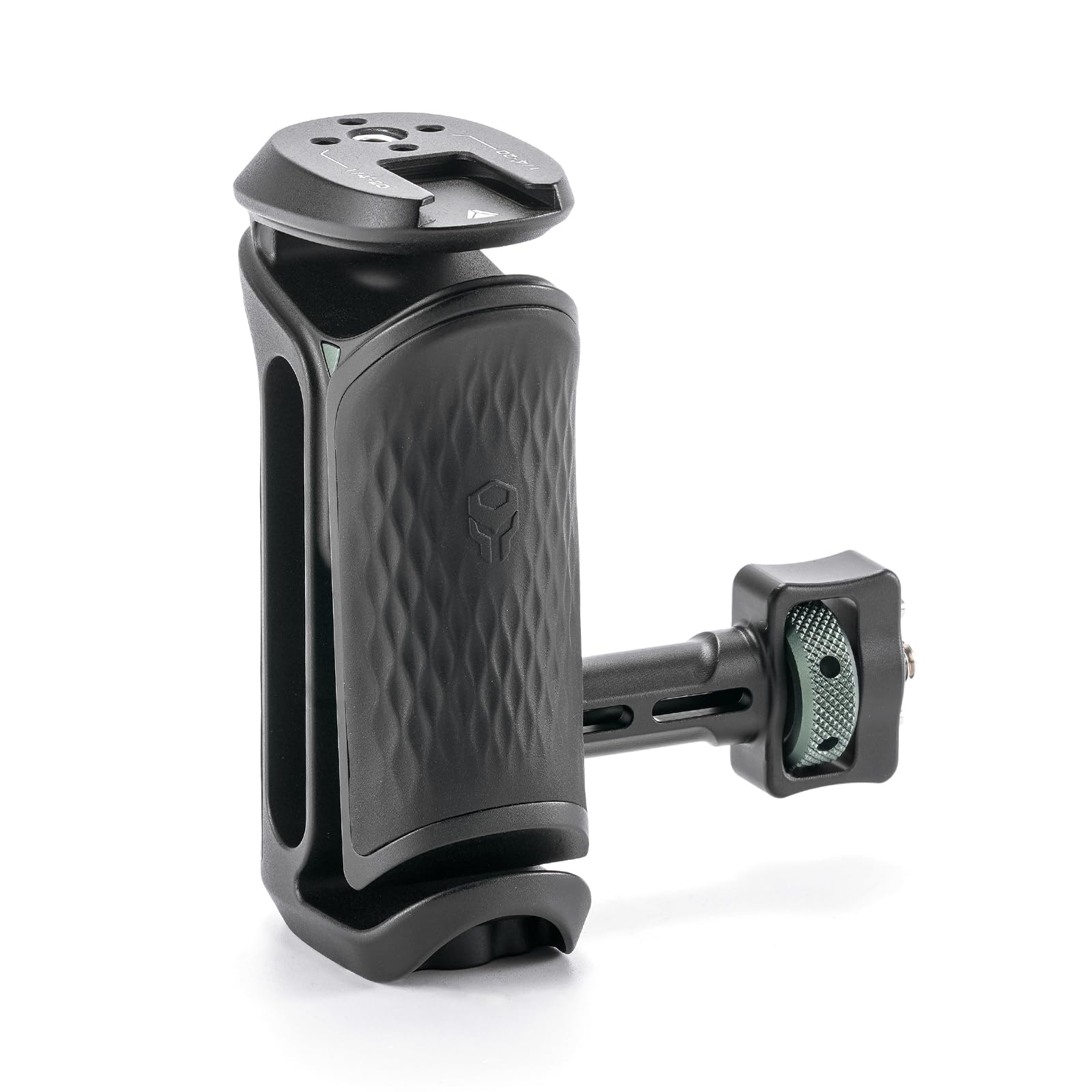 Tilta Poignée Latérale Xeno 1/4″-20 avec Goupilles de Positionnement, Poignée Latérale Ergonomique pour Montages de Caméra et de Moniteur - Noir TA-XSH1-B