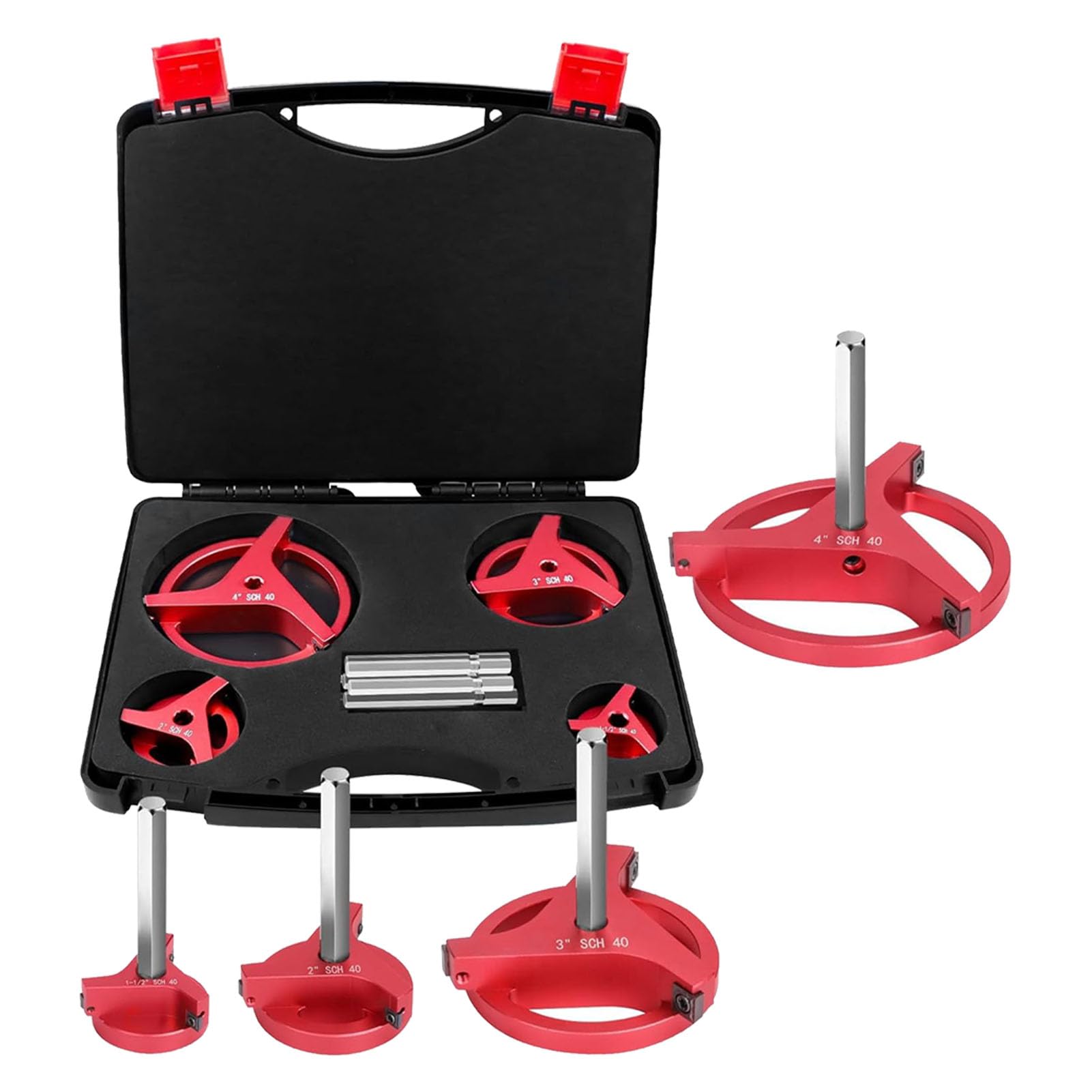 Kit a pila a pipa efficiente inserto quadrato Inserto PVC CPVC ABS PP Strumenti per campionare PE