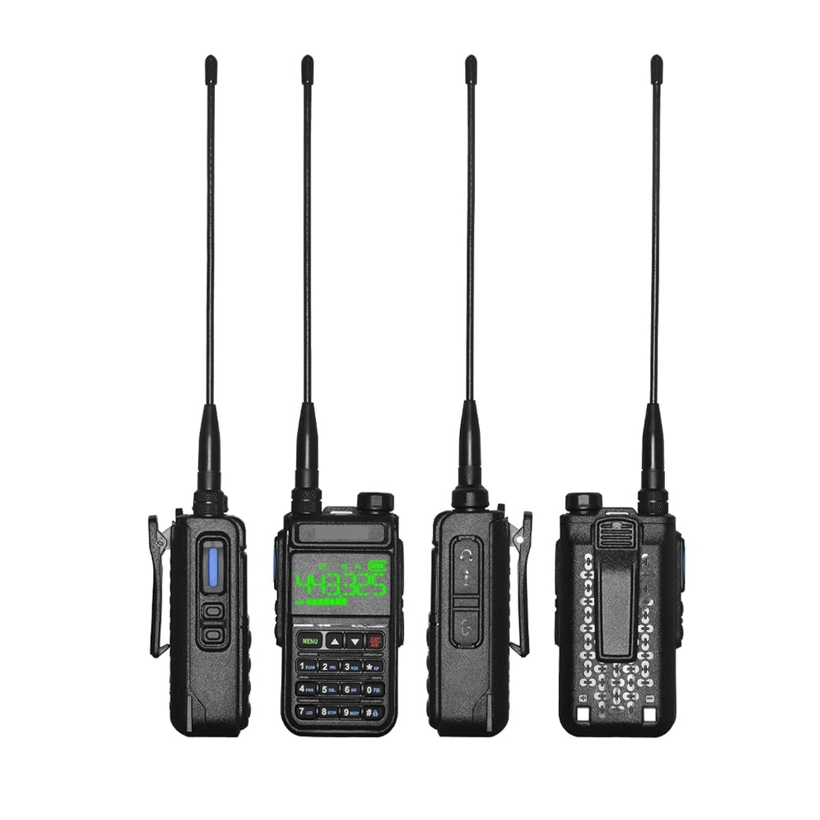RT-850 6-pasmowy Radiotelefon Amatorski Z Szynką 128-kanałowy Walkie Talkie Pasmo Powietrzne Pełnozakresowy Skaner Policyjny Morskie Talkie(Add cable)
