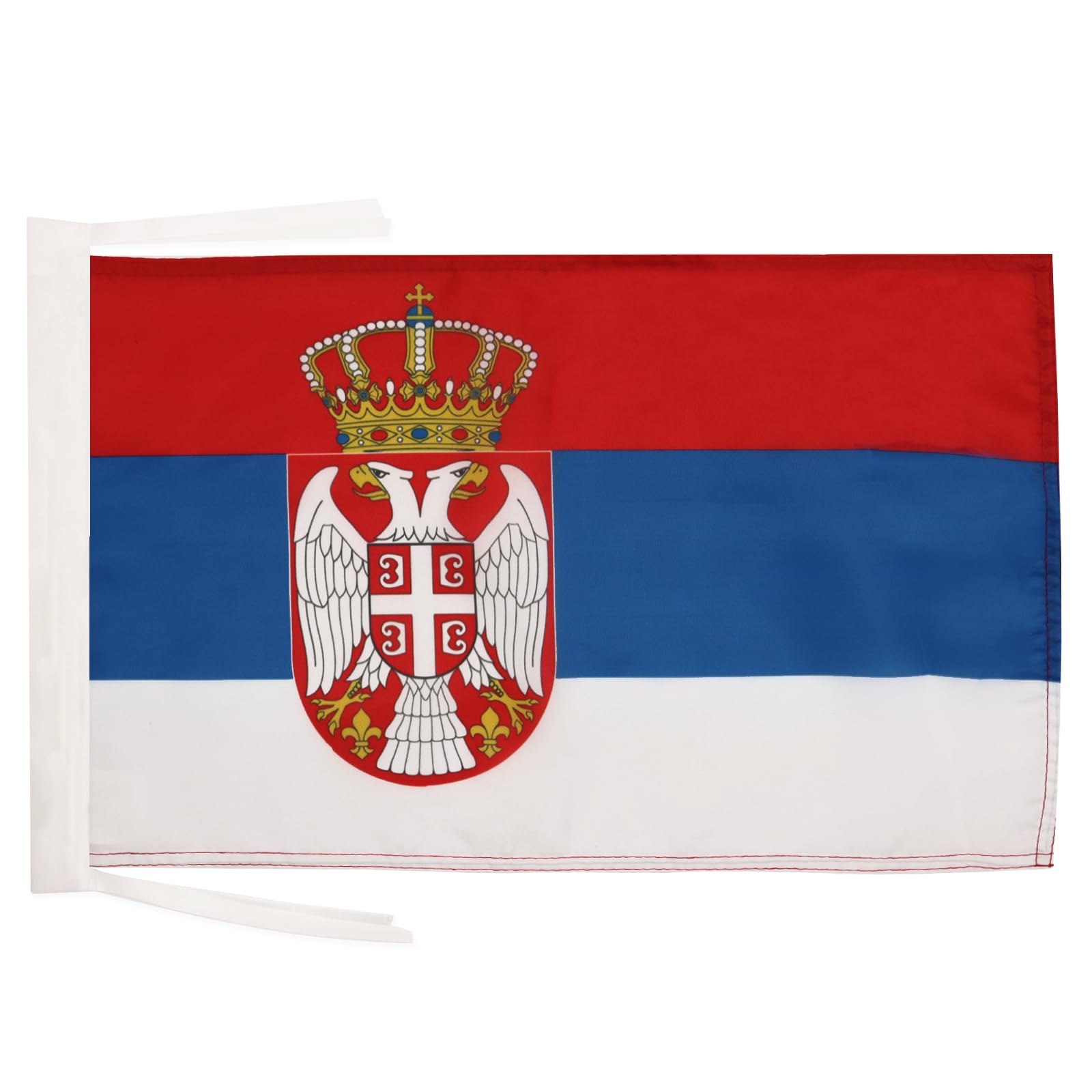 AZ FLAG Serbia Flag 18'' x 12'' cords - Serbian SMALL flags 30 x 45cm - Banner 18x12 in