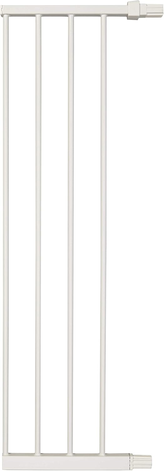 MidWest Homes for Pets Steel Pet Gate Extension; Pet Gate Extension Measures 11' Wide x 39' High in Soft White (Fits MW Model # 2939SW) 39" High, 11" Wide Extension White