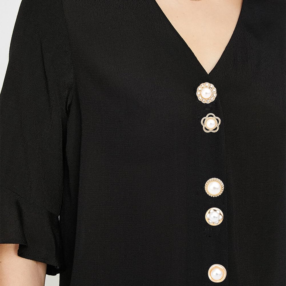 Broche de Sécurité avec Boutons Invisibles - 40 Pièces pour Chemise