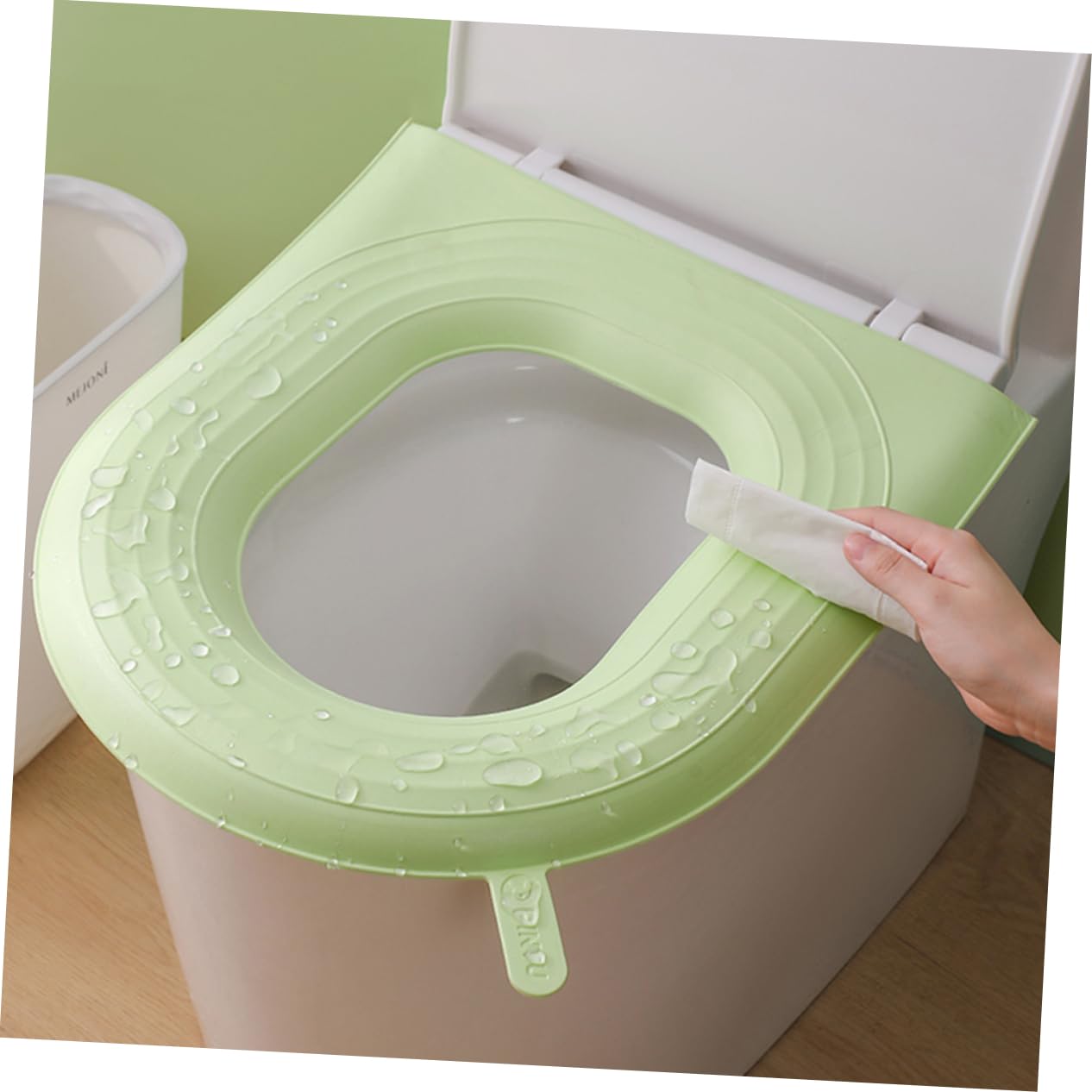 Levemolo 2pcs Thicken Toilet Seat Covers Waterproof Washable Cushion Pads for Home Use