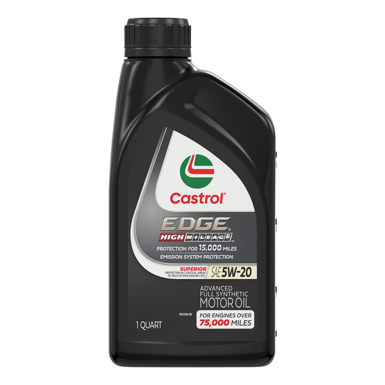 Castrol EDGE High Mileage 5W-20 Advanced Full Synthetic Motor Oil, 1 Quart
