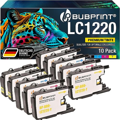 Bubprint Tintenpatrone Schwarz - Kompatibel Mit Brother LC-1280XL Für MFC-J5910DW, J6510DW, J6710DW, J6910DW