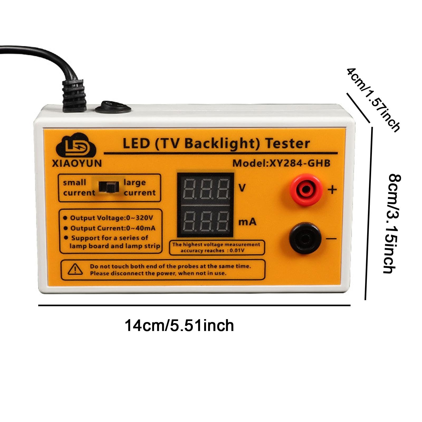 Colcolo Tester di retroilluminazione per TV LED con display digitale, strumento di prova compatto, portatile e robusto