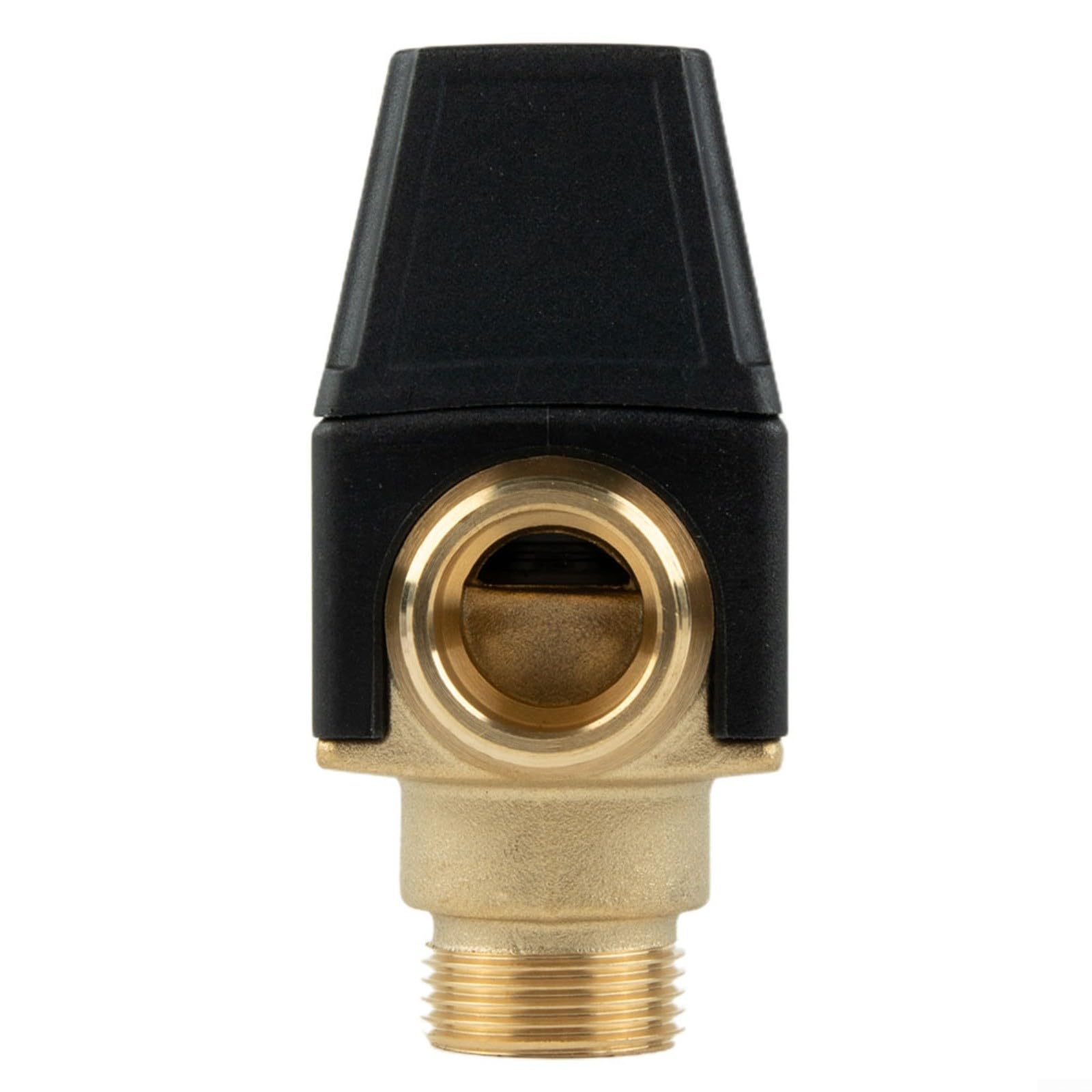 Válvula mezcladora termostática de 3 vías DN20/DN25 35-60 °C de latón para agua caliente y calefacción por suelo radiante con protección contra escaldaduras (DN20)