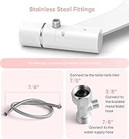 Vista 4 de Accesorio de bidé no eléctrico para asiento de inodoro