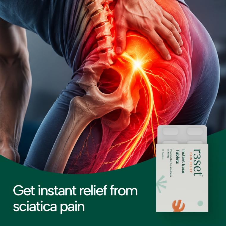 Image of R3SET Natural Pain Relief Tablets for Joint, Back & Body Pain - 3x10 Pieces