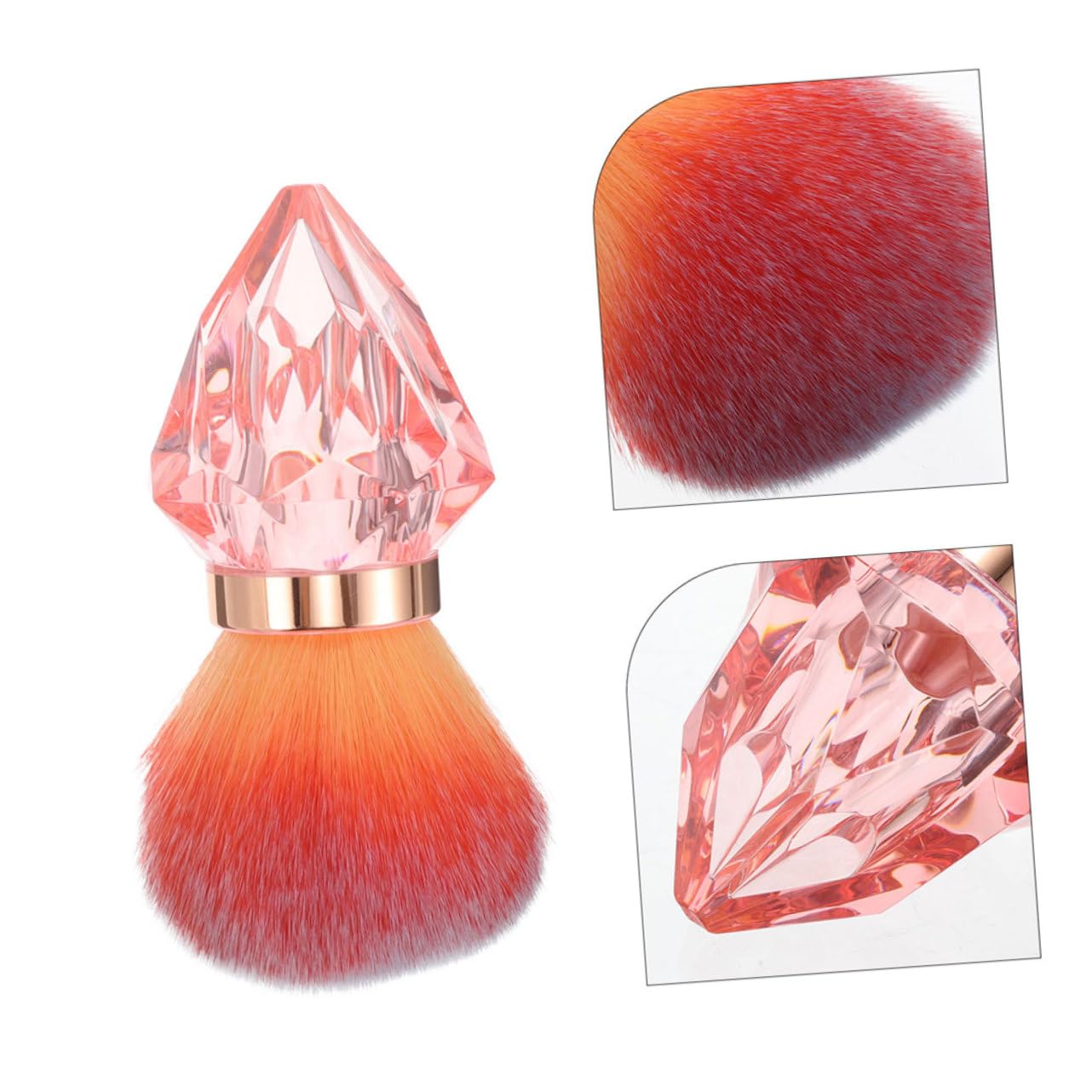 8 Pezzi Pennelli per Unghie con Spazzola per Pulizia Nail Art Rosa Assorbe Efficacemente per Unghie