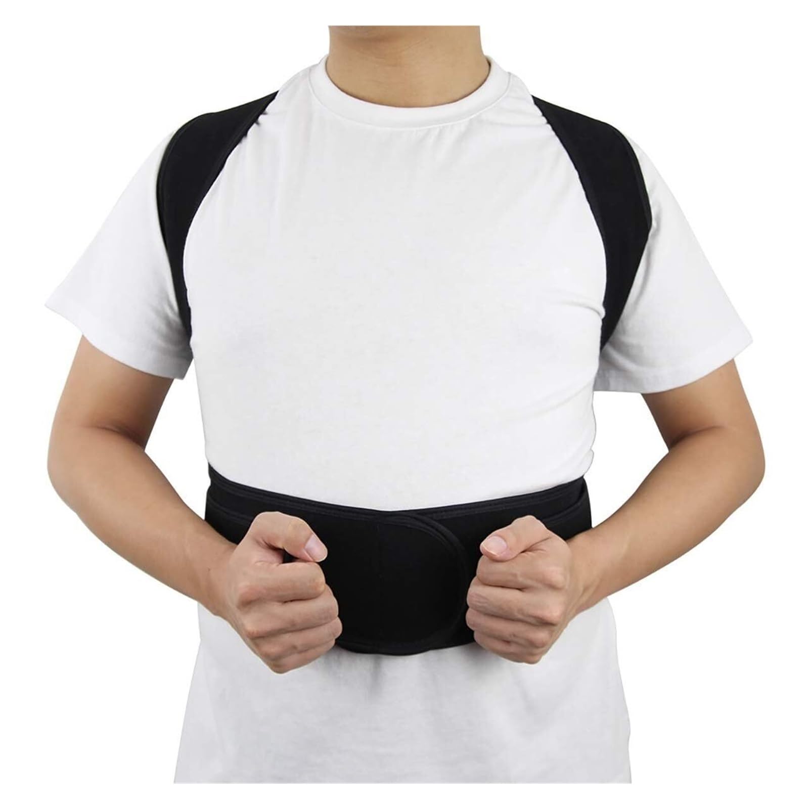 Fajas Reductoras Corrector De Postura De Soporte De Espalda Ajustable Correa De Soporte De Espalda Completa Transpirable Unisex Waist Trainer Cintura Faja