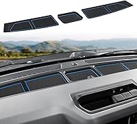 Vista 1 de Auovo Bandeja de cubierta para salpicadero compatible con accesorios Ford Bronco 2021 2022 2023 2024 2025 Compartimentos de silicona antideslizante