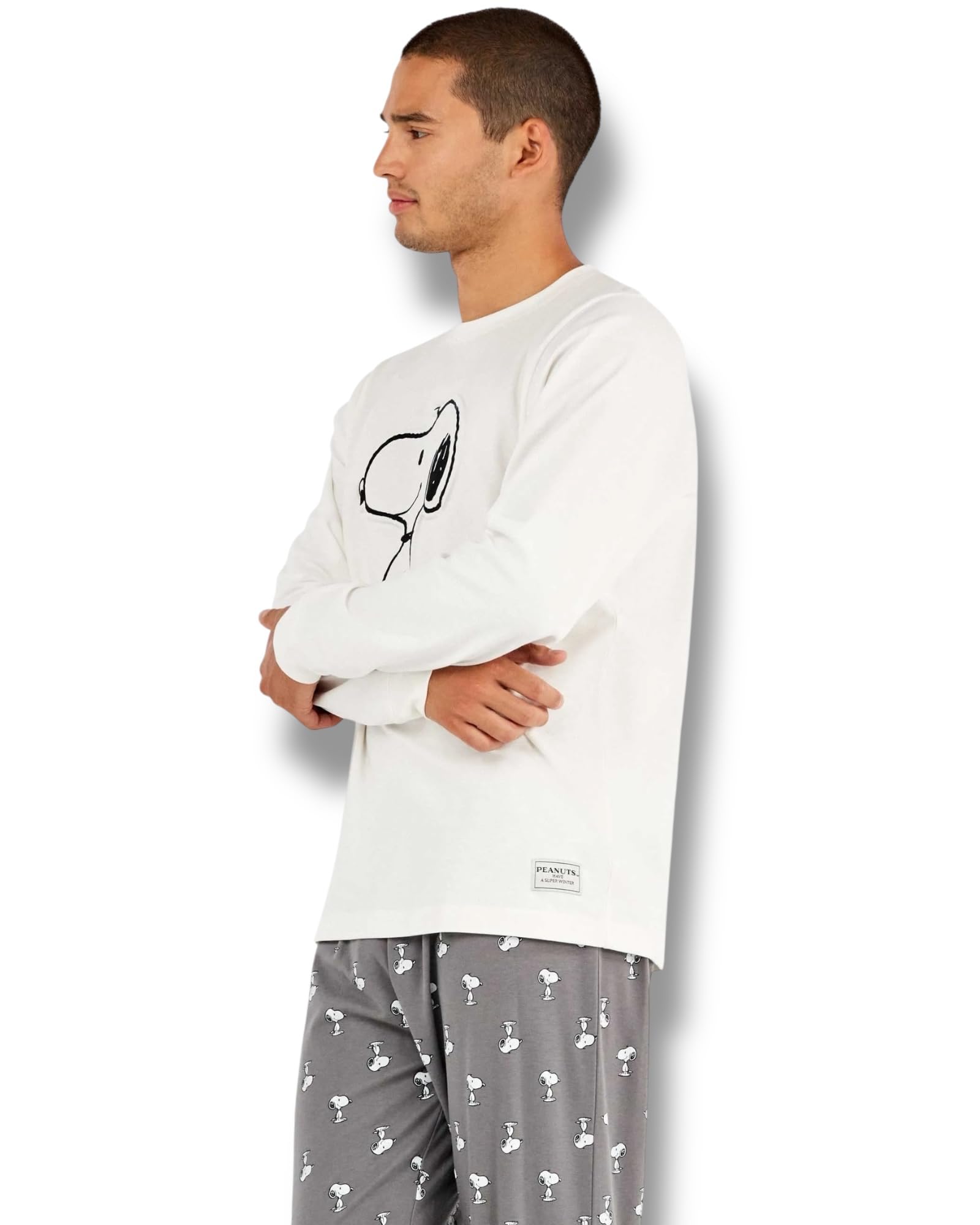 Snoopy - Pijama Invierno Caballero Gisela Snoopy Blanco Hombre
