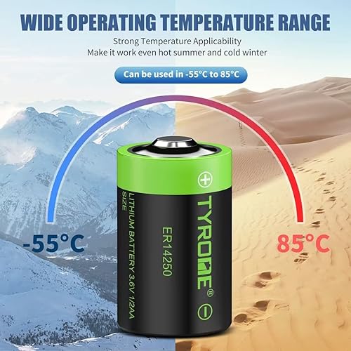 Miniatura 5 de Tyrone ER14250 - Batería [tamaño 1/2 AA, paquete de 10 unidades] [LS 14250 3.6V 1200 mAh de litio no recargable], baterías compatibles con collares