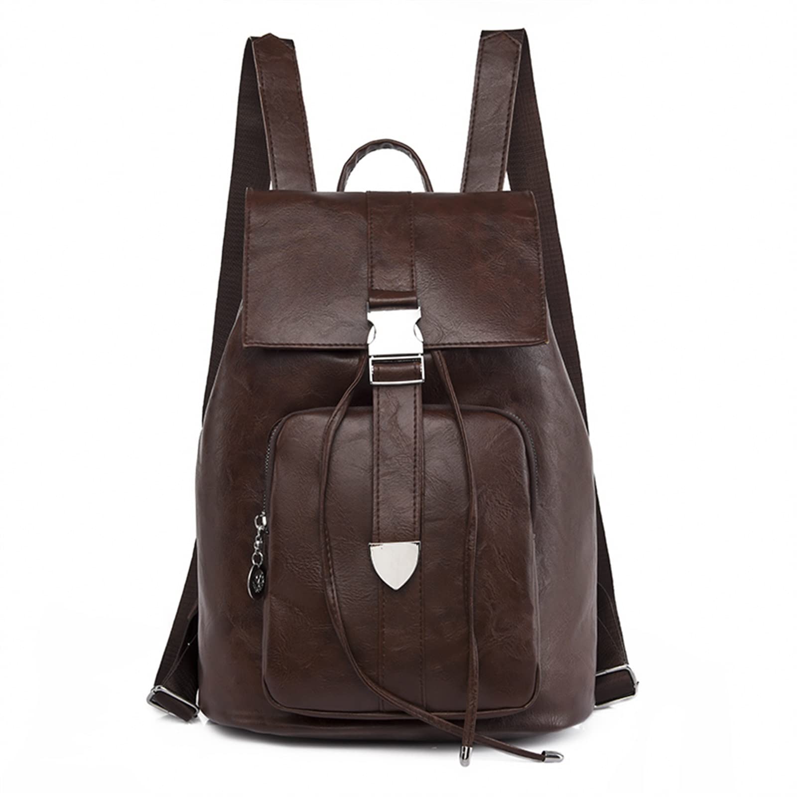 Mochila Vintage for Mujer, Mochilas Juveniles de Cuero PU for Chicas Adolescentes, Bolso de Hombro Escolar for Mujer, Mochila Mochilas Tipo Casual (Color : C)