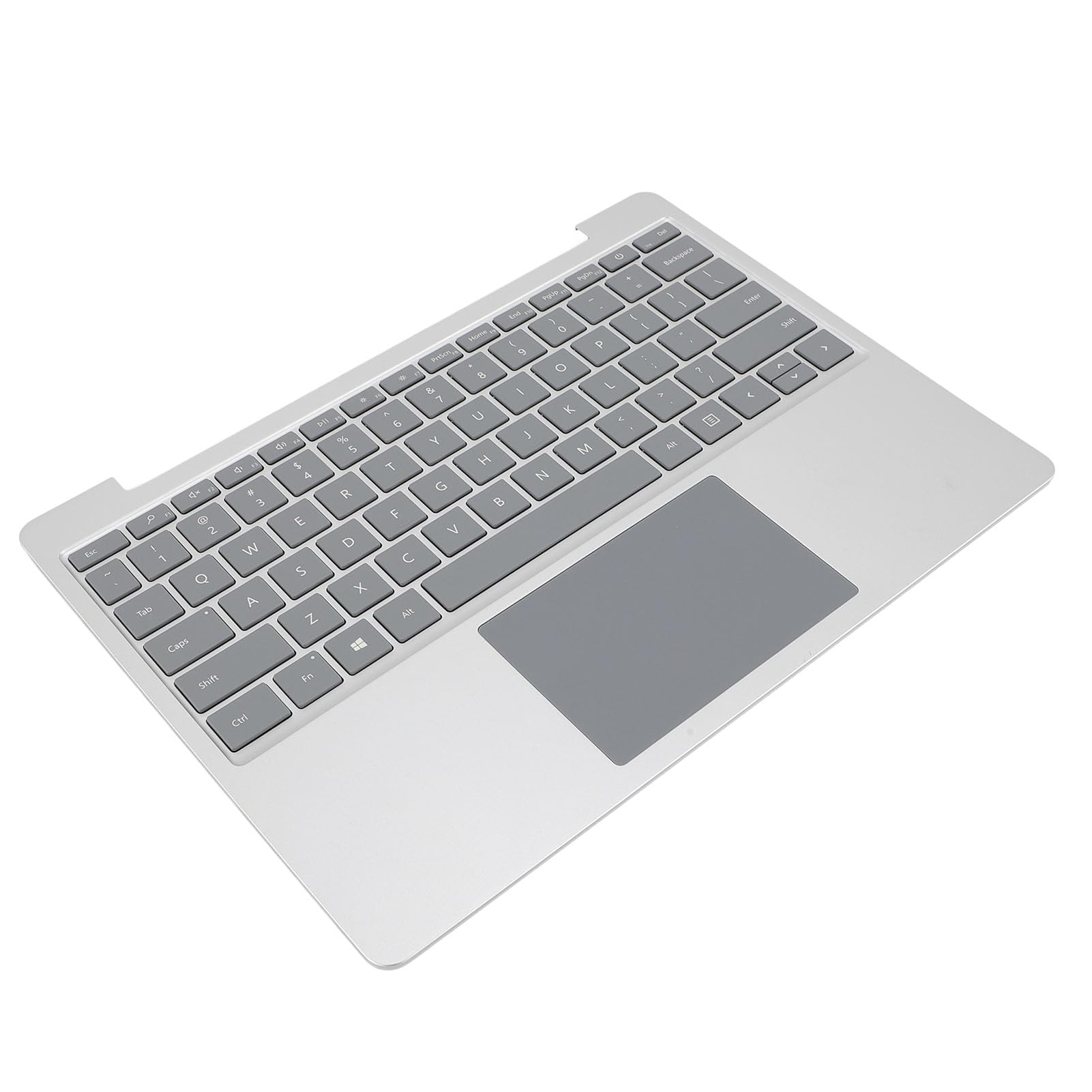 Tastiera Touchpad per Laptop, Layout Qwerty di Ricambio OEM per Go 1943, Tasti Reattivi per Studenti e Professionisti, Argento
