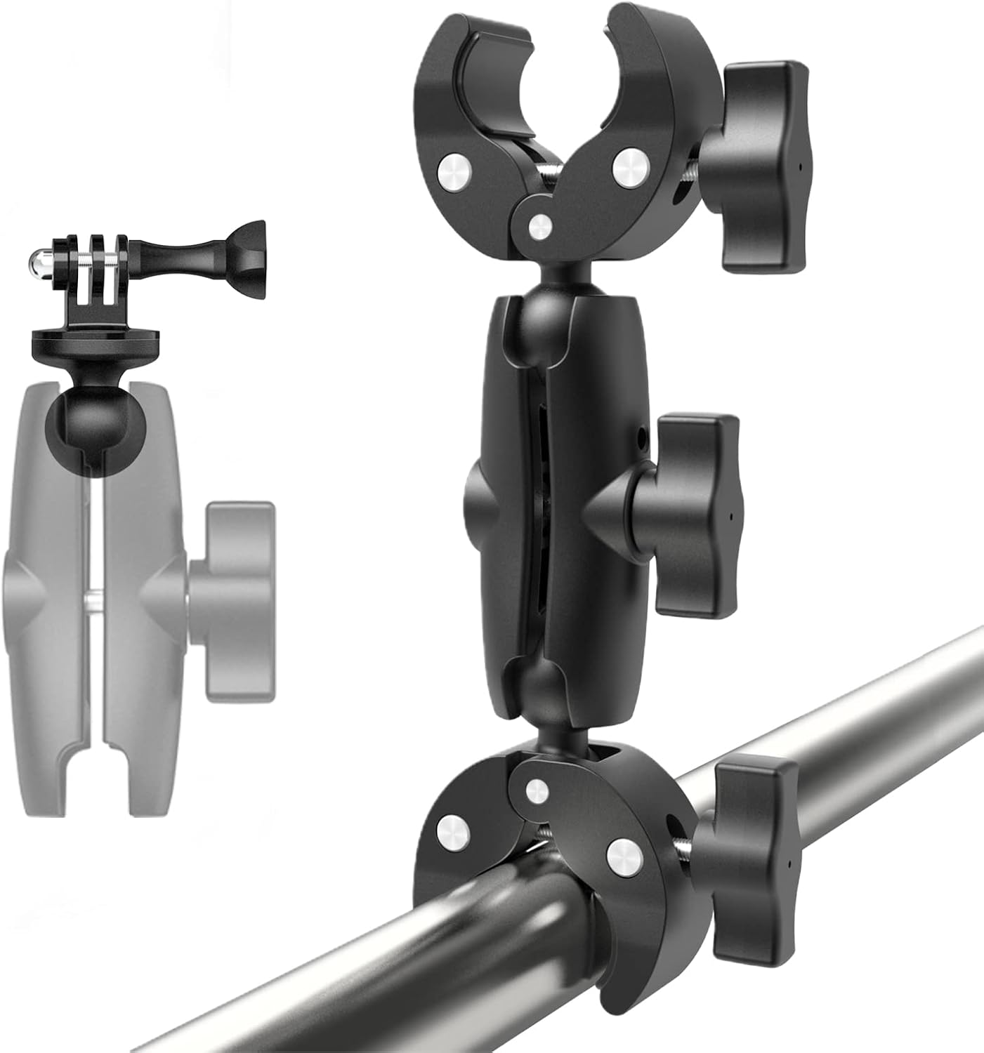 Super Clamp Double Camera Clamp, Crab Plier Clip Bracket Monitor Magic Arm Adapter for Desk Photo Studio Light Stand, Photography Reflector, Photo Boom Stand, Cross Bars, Pole Stick Shoot Accessories Super Clamp Double Camera Clamp, Crab Plier Clip Bracket Monitor Magic Arm Adapter for Desk Photo Studio Light Stand, Photography Reflector, Photo Boom Stand, Cross Bars, Pole Stick Shoot Accessories