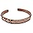 Healing Lama Hand Forged 100% Copper Bracelet. Unisex, Made with Solid and High Gauge Pure Copper (Carved)