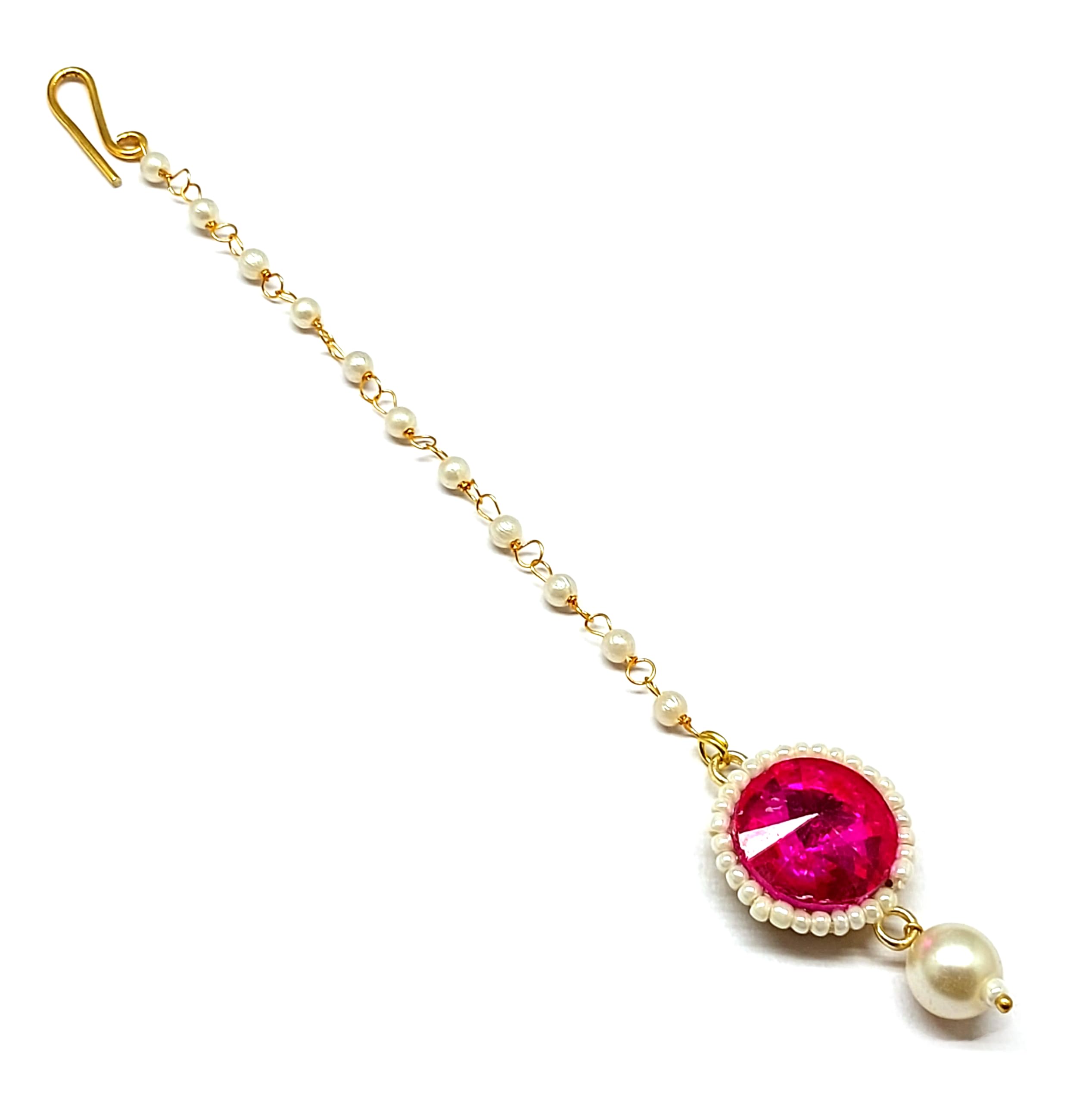 Radhesh Creation and Jewellery Small Color Stone Maangtikka for Women And Girls (MT-5236)-image-35