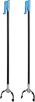 Amazon Basics 38" Reacher Grabber Tool 2-Pack - Sturdy Metal Trash Picker for Hard-to-Reach Items, Indoor Outdoor Use