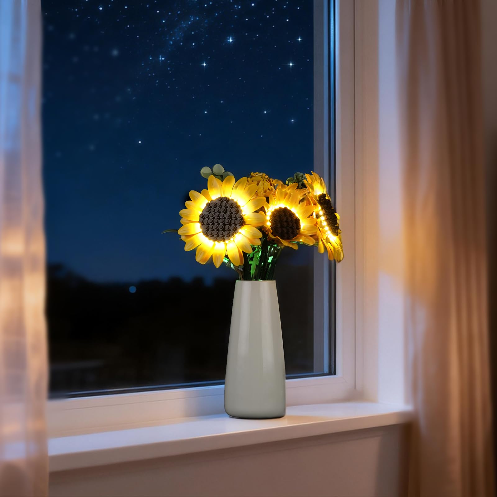 YEABRICKS LED Light for Lego-11502 Botanicals Sunflower Bouquet Building Blocks Model (Building Set NOT Included)
