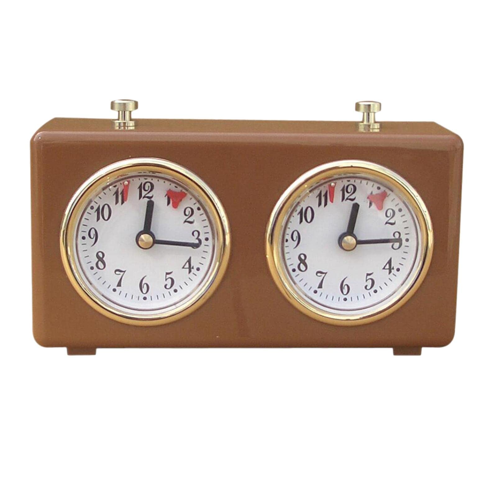 Mechanische Schachspieluhr, internationale Schachuhr, Turnieruhr, analog, Schachuhr, Timer (keine Batterie erforderlich) für Zuhause, Schule, Schach spielen