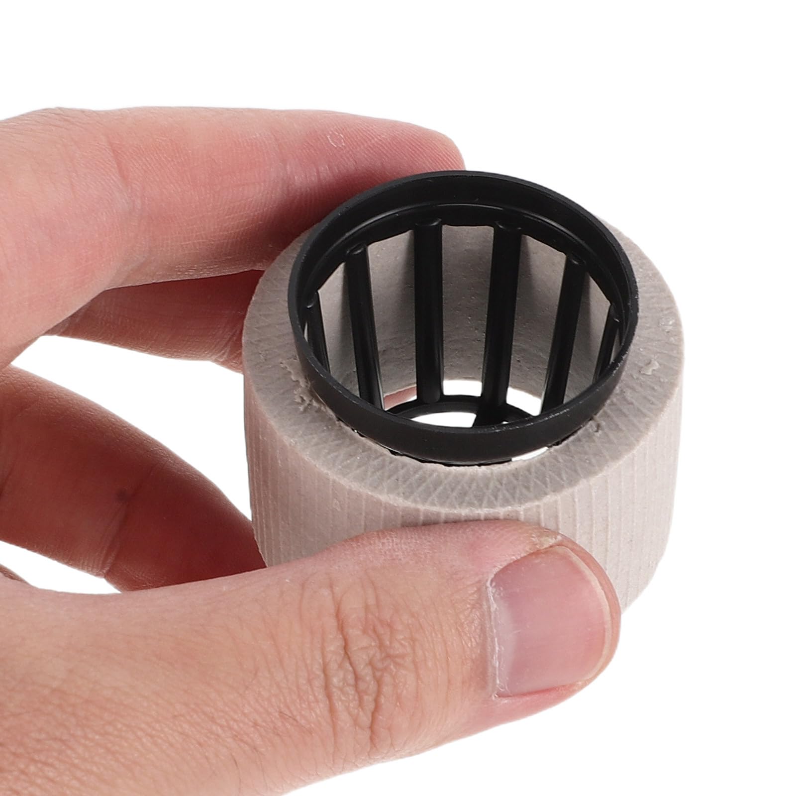 YARNOW 1 Set di cestelli idroponici per Acquario - Pesi per Piante acquatiche - Anelli fissi in Ceramica Anti-galleggiamento per la Coltivazione di Piante in Acquario