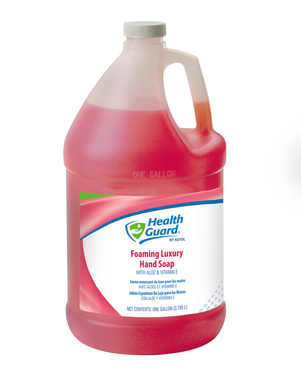 Health Guard 69013 Foaming Luxury Hand Soap, 1 Gallon Pour Top Bottle, Pink with Tropical Fragrance (Pack of 2)