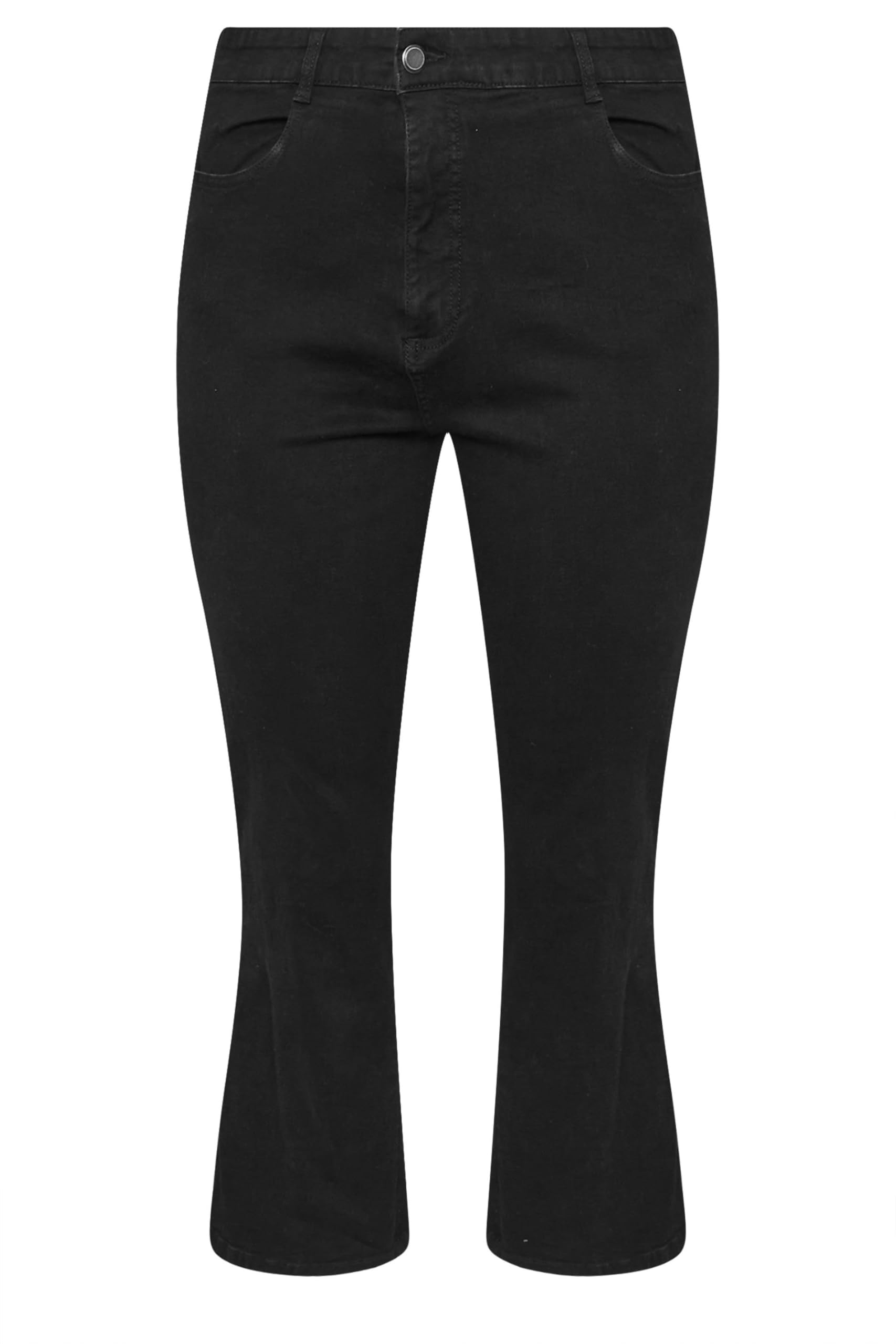 Evans Women's Black Curve Fit Bootcut Jeans - Plus Size Curve