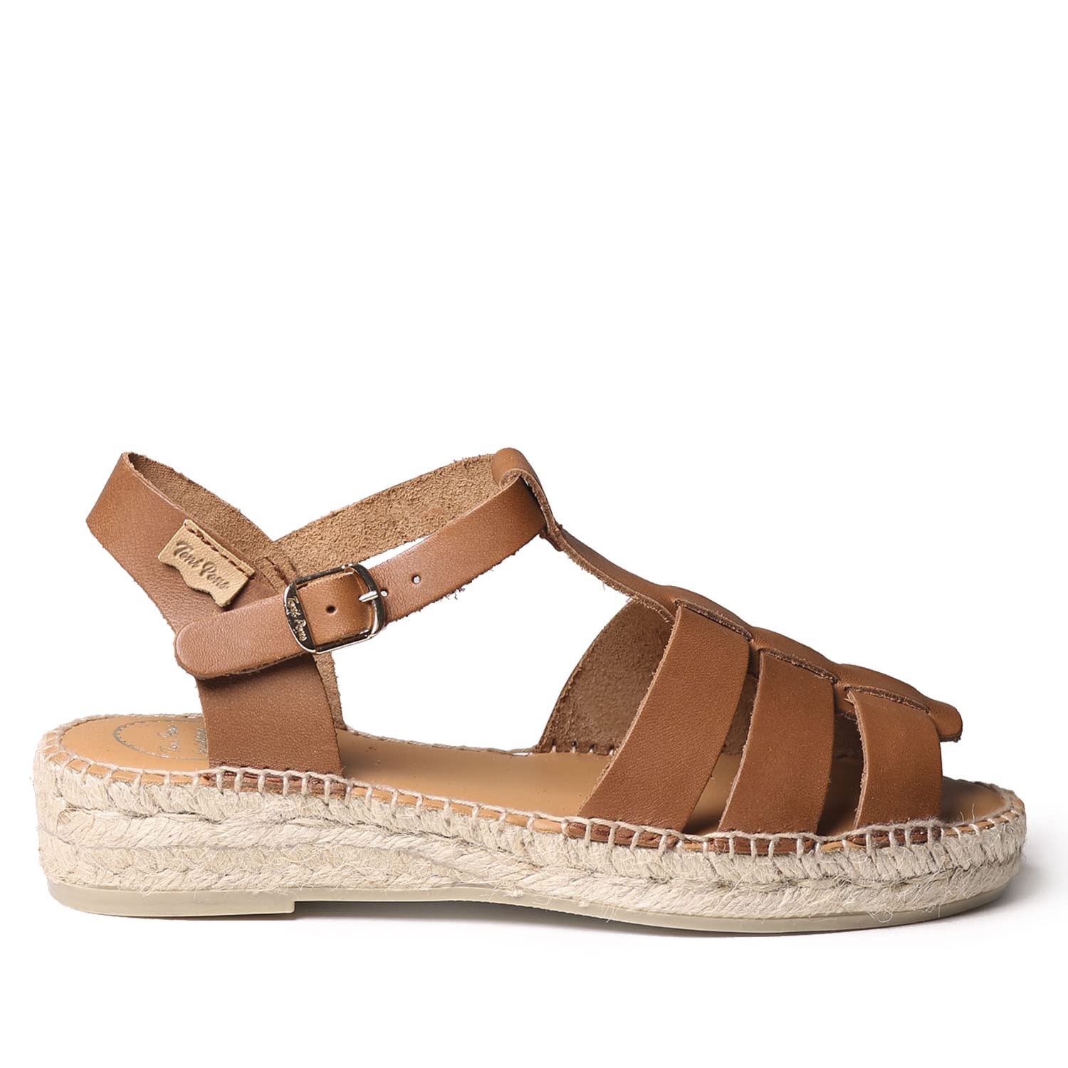 TONI PONS Emma - Espadrilles Femme Style Crabe en Cuir.