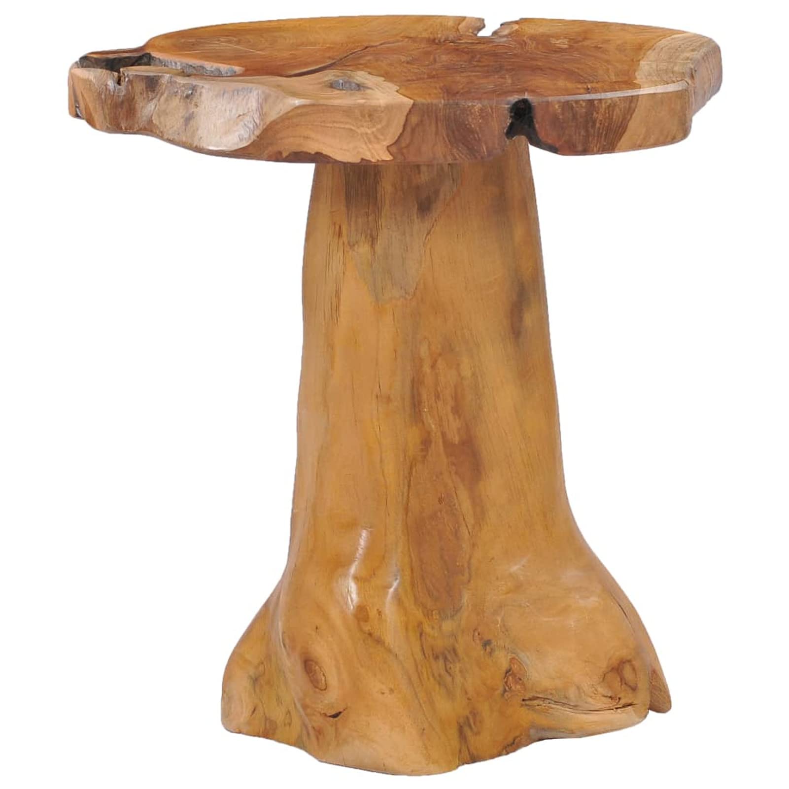 Homgoday Table basse 40 x 40 cm en bois de teck massif, table d'appoint, table d'appoint pour salon, salle de réception d'invités, chambre à coucher et mobilier de bureau