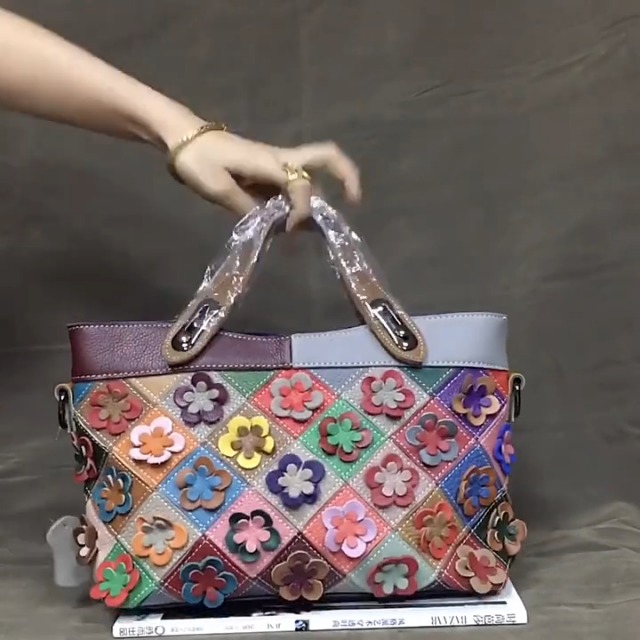 Bolso Tote de Cuero Downupdown para Mujer miniatura 7