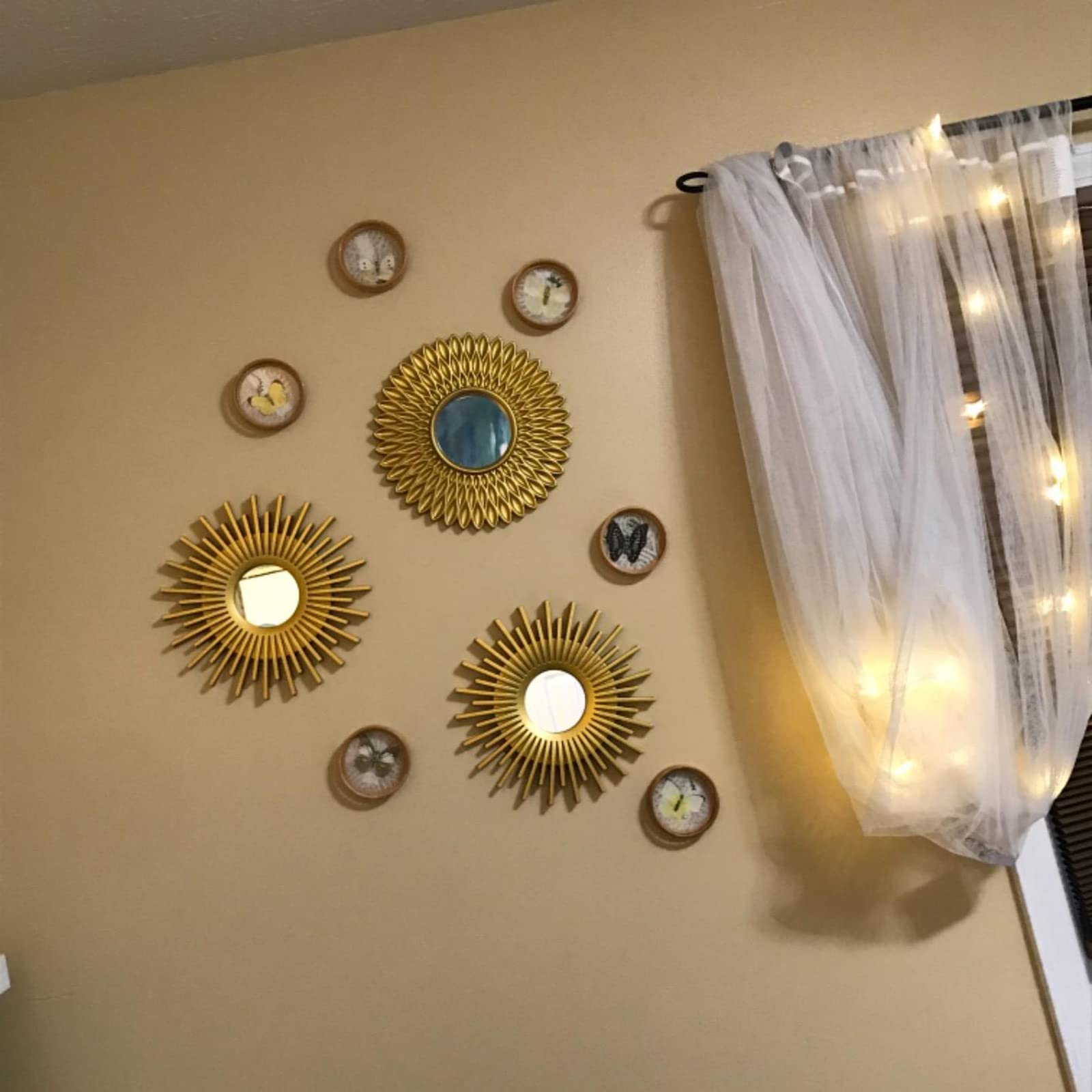 Set di decorazioni da parete in oro per camera da letto, bagno, decorazione da parete
