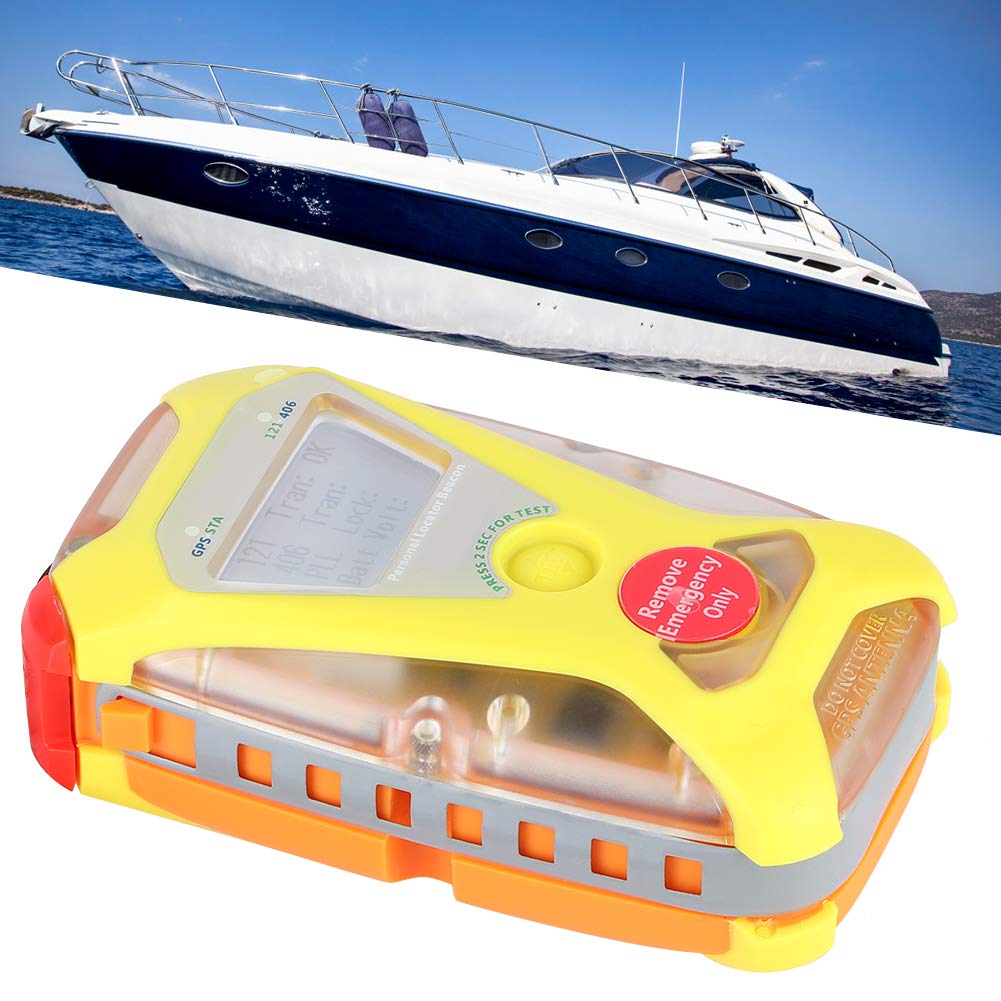 Balise de localisateur Personnel flottateur Portable avec GPS, écrivain de Codes et Lampe de Poche LED pour Le Sauvetage de Bateaux Marins