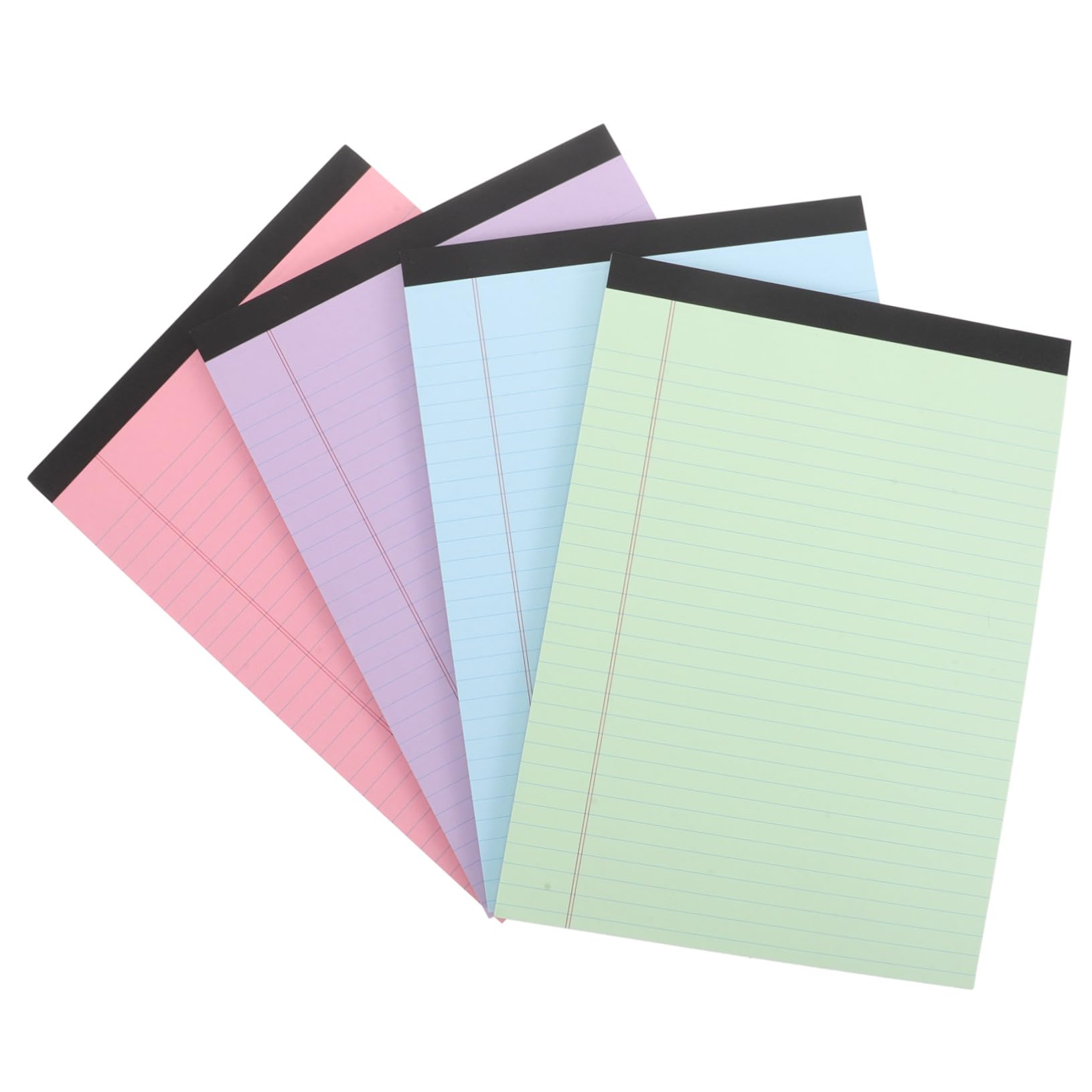 NUOBESTY 4 Stück Liniert Notizblöcke Abreißbare Schreibblöcke in Pastellfarben Kleine Memo Pads für Büro Schule und Einkaufsliste Praktische Notizbücher für Organisiertes Arbeiten