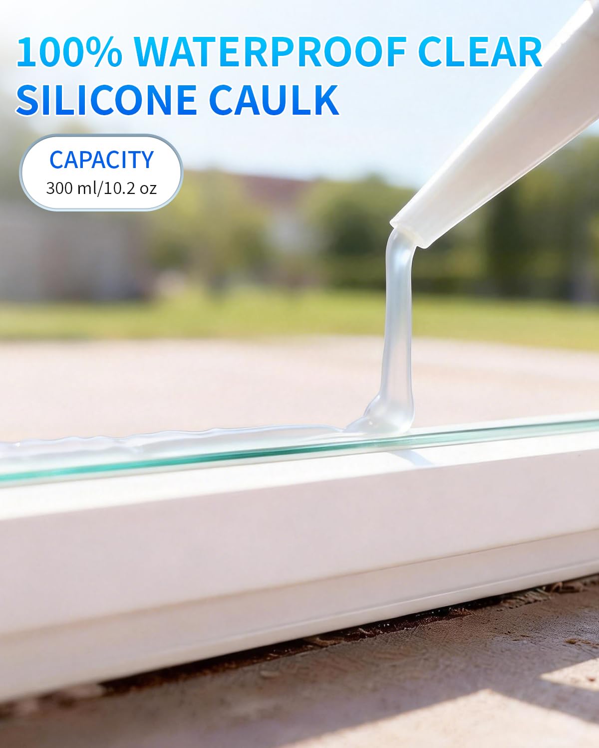 BeboBLY Silicone Caulk - 4 Pack, Waterproof Sealant -5