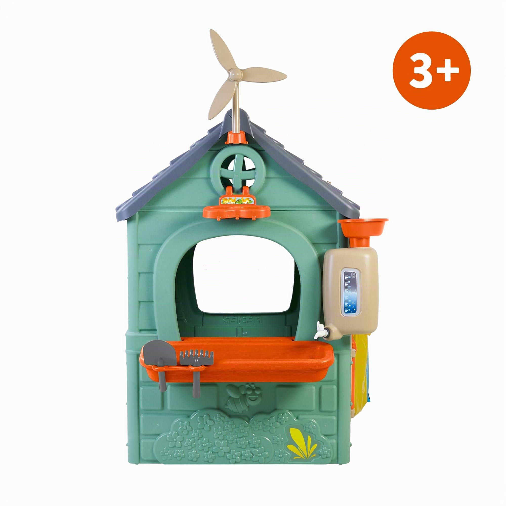 FEBER – Casa Recycle, casa in plastica riciclata, con porta apribile, colori luminosi e resistenti alla luce del sole, facile da montare, per bambini/e da 3 anni, Famosa (FEH26000)